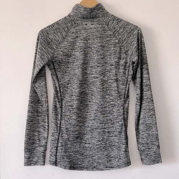 Under Armour Quarter Zip Gray Long Sleeve - Picture 6 of 7